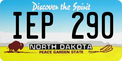 ND license plate IEP290