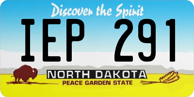 ND license plate IEP291