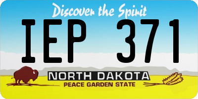 ND license plate IEP371