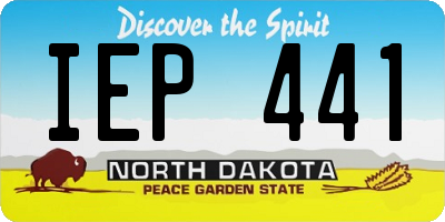 ND license plate IEP441