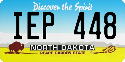 ND license plate IEP448