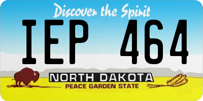 ND license plate IEP464