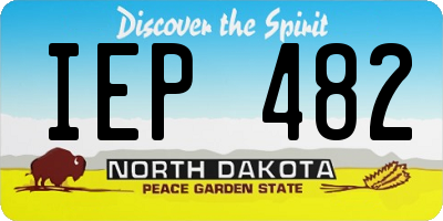 ND license plate IEP482