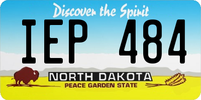ND license plate IEP484