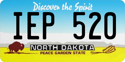 ND license plate IEP520