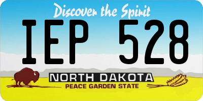 ND license plate IEP528