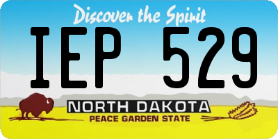 ND license plate IEP529