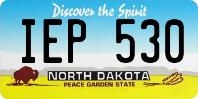 ND license plate IEP530