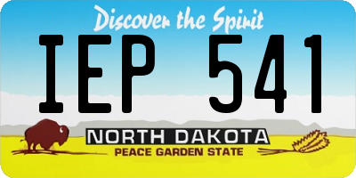 ND license plate IEP541