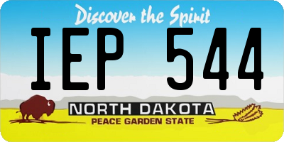 ND license plate IEP544