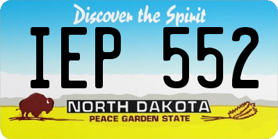ND license plate IEP552