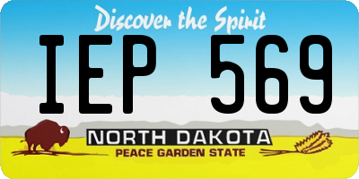 ND license plate IEP569