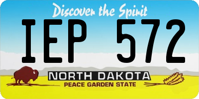 ND license plate IEP572