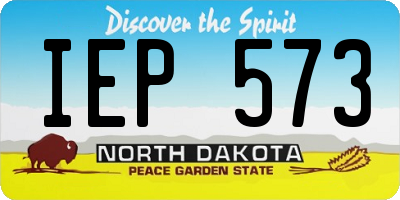 ND license plate IEP573