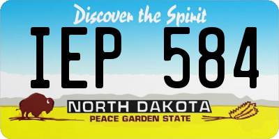 ND license plate IEP584