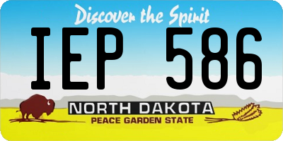 ND license plate IEP586