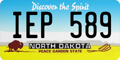ND license plate IEP589