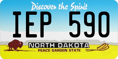 ND license plate IEP590