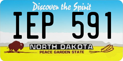 ND license plate IEP591