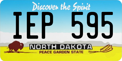 ND license plate IEP595