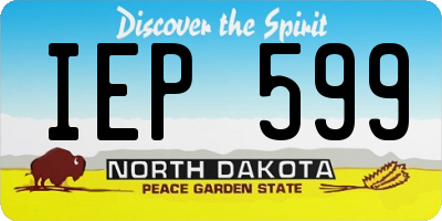 ND license plate IEP599