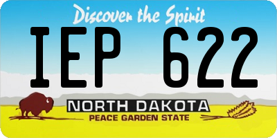ND license plate IEP622