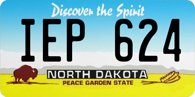 ND license plate IEP624