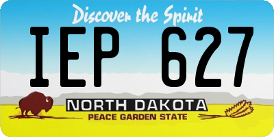 ND license plate IEP627