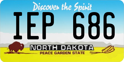 ND license plate IEP686