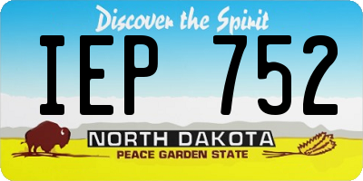 ND license plate IEP752