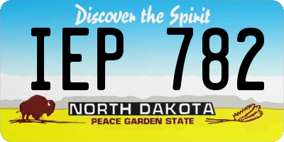ND license plate IEP782
