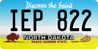 ND license plate IEP822