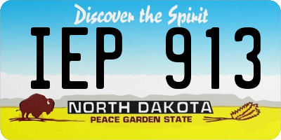 ND license plate IEP913