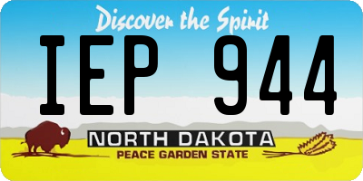 ND license plate IEP944