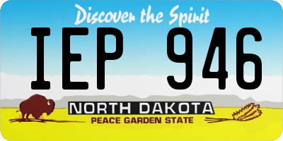 ND license plate IEP946