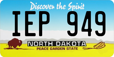 ND license plate IEP949