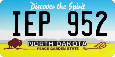 ND license plate IEP952