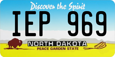 ND license plate IEP969