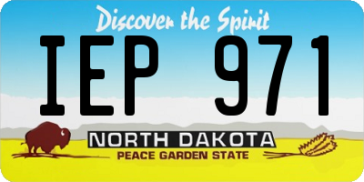 ND license plate IEP971