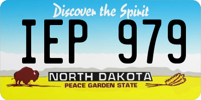 ND license plate IEP979