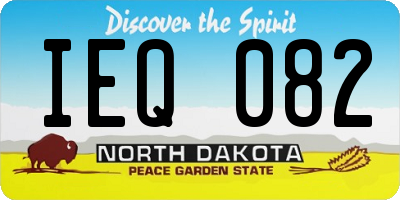ND license plate IEQ082