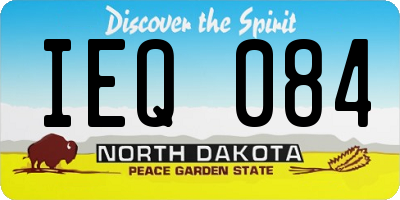 ND license plate IEQ084