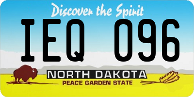 ND license plate IEQ096