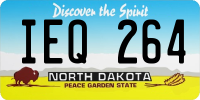 ND license plate IEQ264