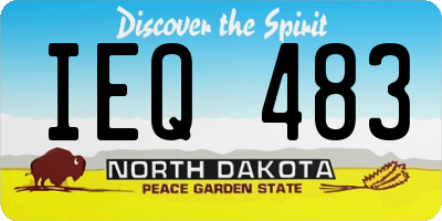 ND license plate IEQ483