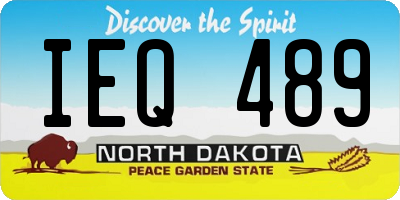 ND license plate IEQ489