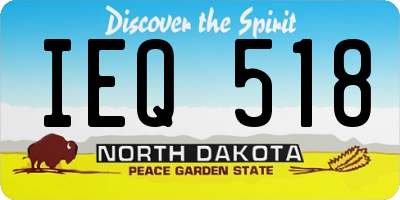 ND license plate IEQ518