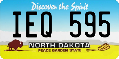 ND license plate IEQ595