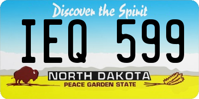 ND license plate IEQ599
