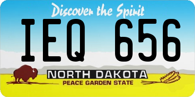 ND license plate IEQ656